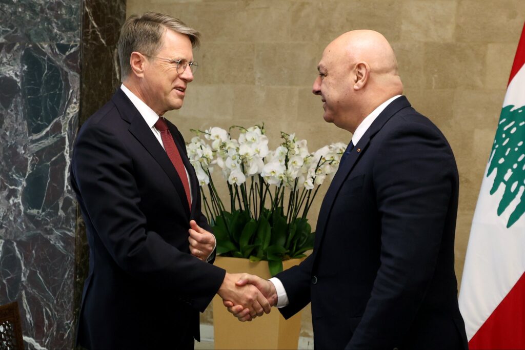 Rokovanje veleposlanika Žbogarja s predsednikom Libanona.